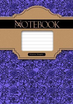 Notebook, Decorative Purple, 7 X 10, 50 Sheet