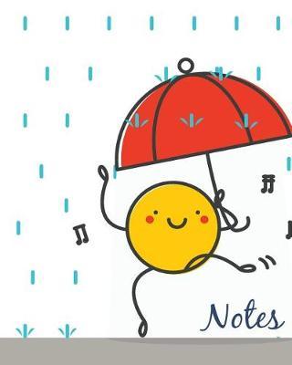 Notes: Emoji Notebook: Fun Rainy Day, Size 8 X 10, Ruled Journal Pretty Design