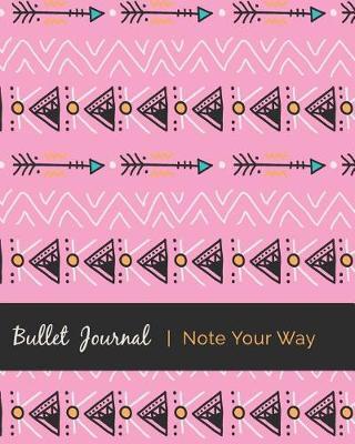 Dot Grid Bullet Journal, Daily Dated Notebook Diary, Pretty Tribal Bohemian Ethic Pattern: Large Quarterly Bullet Journal Blank Pages with Number, 150p, 8x10