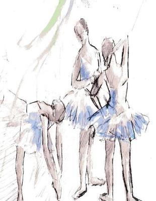 Drawn Ballerina Notebook: 8.5 X 11 202 College Ruled Pages