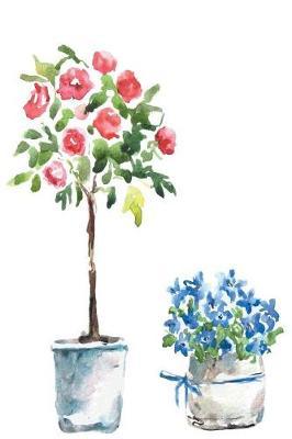 Flower Pots Blank Notebook Journal: 100 Page Wide-Lined Blank Notebook