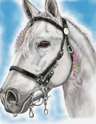 Horse Notebook: 8.5 X 11 202 College Ruled Pages