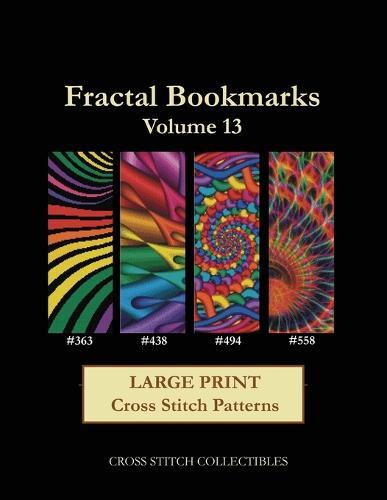 Fractal Bookmarks Vol. 13: Large Print cross stitch patterns