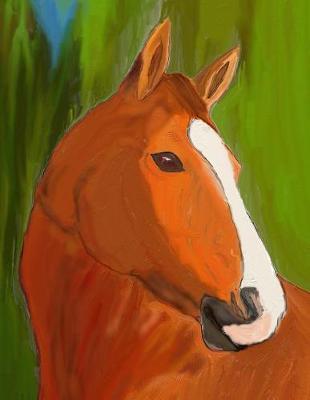 Horse Notebook: 8.5 X 11 202 College Ruled Pages