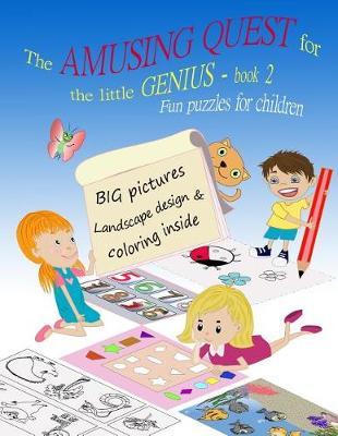 The Amusing Quest for the little Genius - BOOK 2. Fun puzzles for children.: Kids activity book for the 3-5-year-old. Early Learning Activity Books. BIG Numbers Tracing Practice for toddlers. Preschool Workbook.