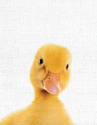 Cute Animal Composition Book Duck: 8.5 x 11'', 200 Wide Ruled Pages, Notebook for School Softcover Canvas Design: Large notebook journal for teacher, students, and college