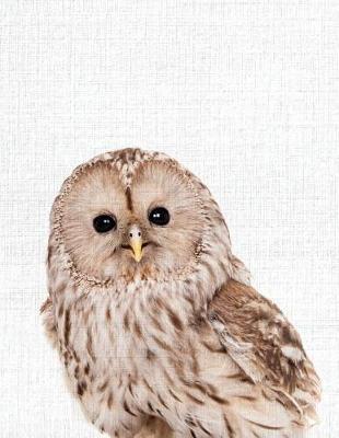 Cute Animal Composition Book: 8.5 x 11'', 200 Wide Ruled Pages, Notebook for School Softcover Canvas Design OWL: Large notebook journal for teacher, students, and college