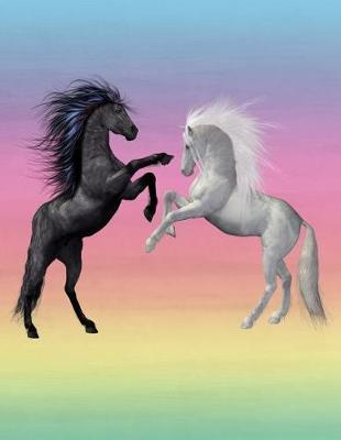 Horses Notebook: 8.5 X 11 202 Wide Ruled Pages