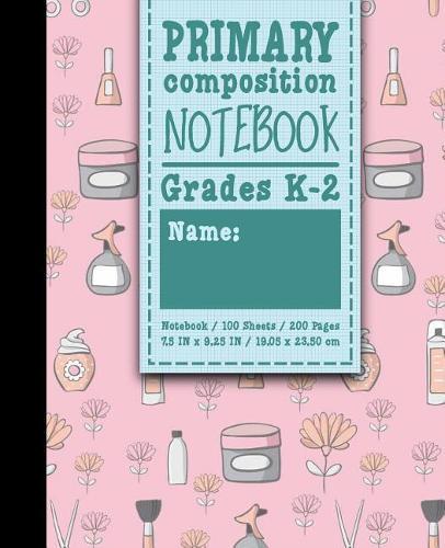 Primary Composition Notebook: Grades K-2: Primary Composition Early Writing Books, Primary Composition Workbook, 100 Sheets, 200 Pages, Cute Beauty Shop Cover