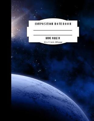 Composition Notebook Wide Ruled 8.5 X 11 200 Page 4x4 Grid Per Inch, Midnight Blue Outer Space: Large Composition Book Journal for School Student/Teacher/Office