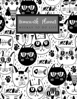 Homework Planner Weekly to Do List: Student Planner Journal Tracker Notebook Education Teaching Studying Journal Size 8.5x11 Inches