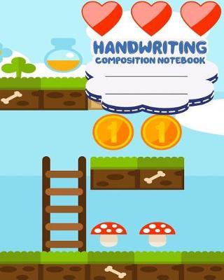 Handwriting Primary Composition Notebook, 8 X 10 Inch 200 Page, Nintendo Retro Game: Kids Composition Book Journal for Kindergarten First, 2nd, 3rd and 4th Grade
