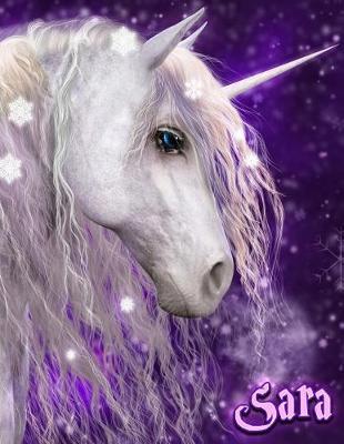 Sara: Personalized Notebook, Journal, Diary, 105 Lined Pages, Large Size Book 8 1/2  x 11