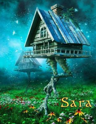 Sara: Personalized Notebook, Journal, Diary, 105 Lined Pages, Large Size Book 8 1/2  x 11