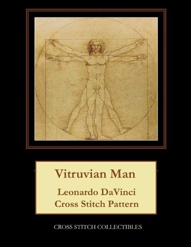 Vitruvian Man: Leonardo DaVinci Cross Stitch Pattern