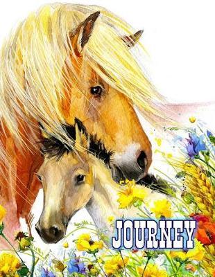 Journey: Personalized with Name, Journal, Diary, Notebook, 105 Lined Pages, Large Size Book 8 1/2  x 11