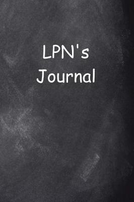 LPN's Journal Chalkboard Design: (Notebook, Diary, Blank Book)
