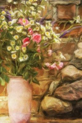 Bouquet of Flowers - Blank Notebook with Fleur de Lis Corners: Soft Cover, 6 x 9 Journal, 100 Pages