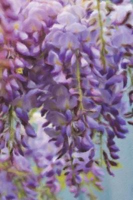 Hanging Wisteria - Blank Notebook with Fleur de Lis Corners: Soft Cover, 6 x 9 Journal, 100 Pages