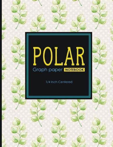 Polar Graph Paper Notebook: 1/4 Inch Centered: Technical Sketchbook For Engineers and Designers, Hydrangea Flower Cover, 8.5  x 11 , 100 pages