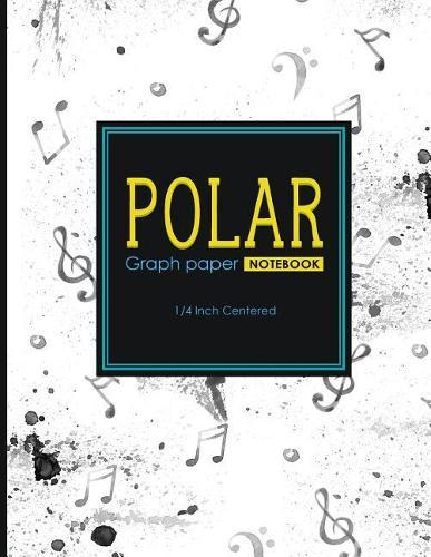 Polar Graph Paper Notebook: 1/4 Inch Centered: Technical Sketchbook For Engineers and Designers, Music Lover Cover, 8.5 x 11, 100 pages