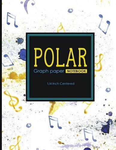 Polar Graph Paper Notebook: 1/4 Inch Centered: Technical Sketchbook For Engineers and Designers, Music Lover Cover, 8.5 x 11, 100 pages