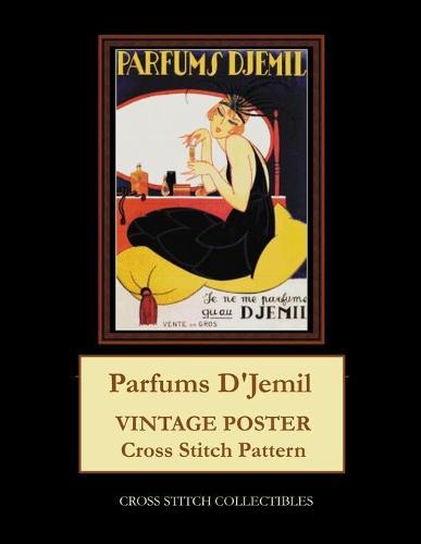 Parfums D'Jemil: Vintage Poster Cross Stitch Pattern