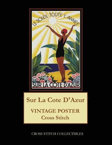 Sur La Cote D'Azur: Vintage Poster Cross Stitch Pattern