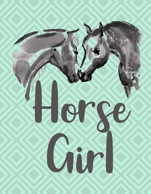 Horse Girl Notebook - Graph Paper, 4x4 Grid