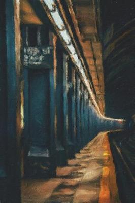 Evening in the Subway - Lined Notebook with Margins: 101 Pages, Medium Ruled, 6 x 9 Journal, Soft Cover