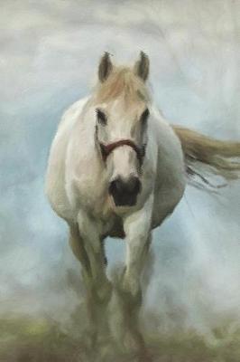 White Horse - Lined Notebook with Margins: 101 Pages, Medium Ruled, 6 x 9 Journal, Soft Cover