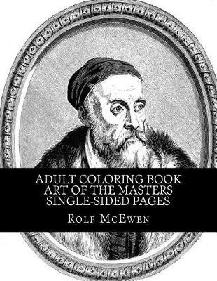 Adult Coloring Book - Art of the Masters Single-sided Pages