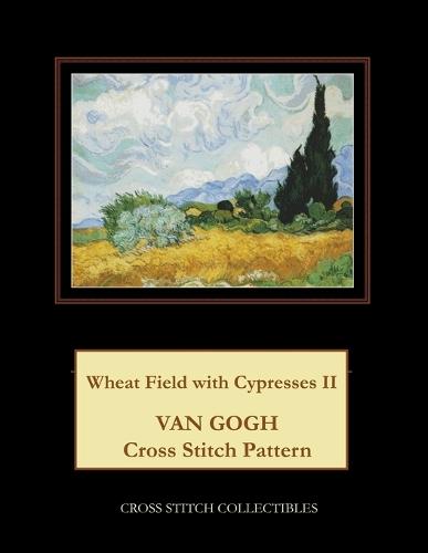 Wheat Field with Cypresses II: Van Gogh Cross Stitch Pattern