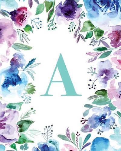 A: Watercolor Floral, 150 Pages, 8  x 10