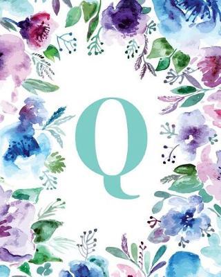 Q: Watercolor Floral, 150 Pages, 8  x 10