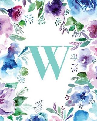 W: Watercolor Floral, 150 Pages, 8  x 10
