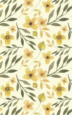 Mustard Yellow Blossoms - Lined Notebook with Margins - 5Narrow: 101 Pages, 5 x 8, Narrow Ruled, Journal, Soft Cover