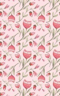 Salmon Colored Flowers - Lined Notebook with Margins - 5Narrow: 101 Pages, 5 x 8, Narrow Ruled, Journal, Soft Cover