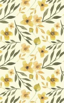 Mustard Yellow Blossoms - Lined Notebook with Margins - 5: 101 Pages, 5 x 8, College Ruled, Journal, Soft Cover