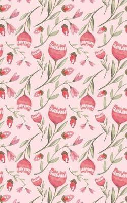 Salmon Colored Flowers - Lined Notebook with Margins - 5: 101 Pages, 5 x 8, College Ruled, Journal, Soft Cover