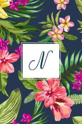 N: Tropical Floral, 150 Pages, 6  x 9