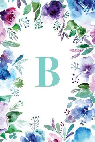B: Watercolor Floral, 150 Pages, 6  x 9