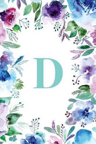 D: Watercolor Floral, 150 Pages, 6  x 9