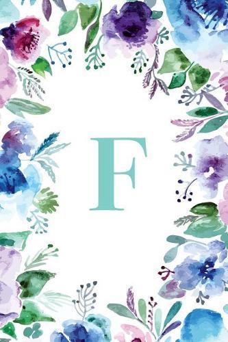 F: Watercolor Floral, 150 Pages, 6  x 9