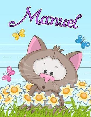 Manuel: Personalized Book with Child's Name, Primary Writing Tablet for Kids, 65 Sheets of Practice Paper, 1  Ruling, Preschool, Kindergarten, 1st Grade, Gifts for Boys, 8 1/2  X 11