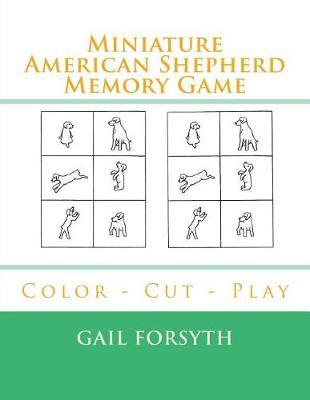 Miniature American Shepherd Memory Game: Color - Cut - Play