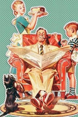 Retro Notebook: 150 lined pages, softcover, 6  x 9