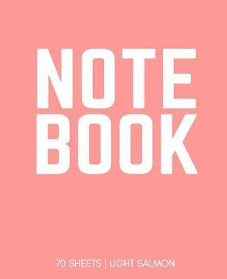 Notebook 70 Sheets: Light Salmon: Notebook 7.5 X 9.25