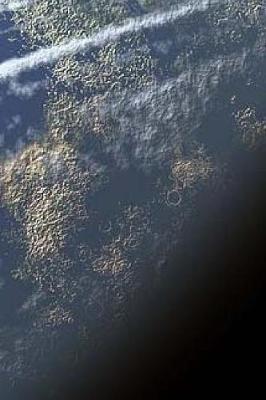 Space Notebook: 150 lined pages, softcover, 6 x 9