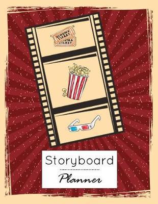 Storyboard Planner: Film Storyboading Diary Drawing Sketching Pad 4 Panel, Visual Storytelling Notebook, Narration Lines, Standard for Storyboard Sketchbooks Template